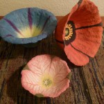 FLOWER BOWLS 1 Paper Mache Flower Bowls